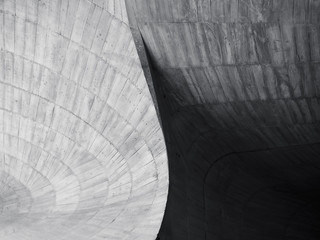 Architecture details wall curve Concrete cement abstract background
