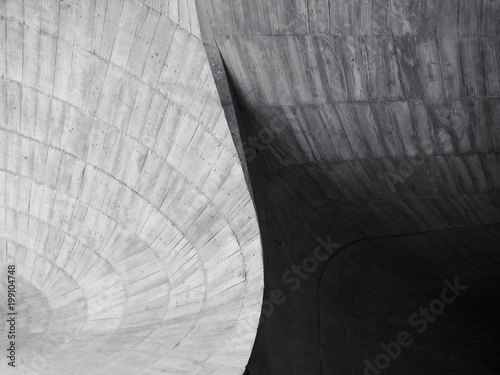 Architecture details wall curve Concrete cement abstract background