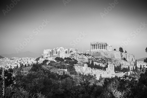 Acropolis - Athens from a distance, Greece, Europe