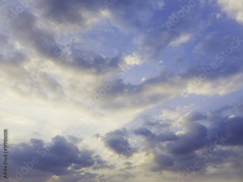 Cloud scape sky blue bright daylight nature background