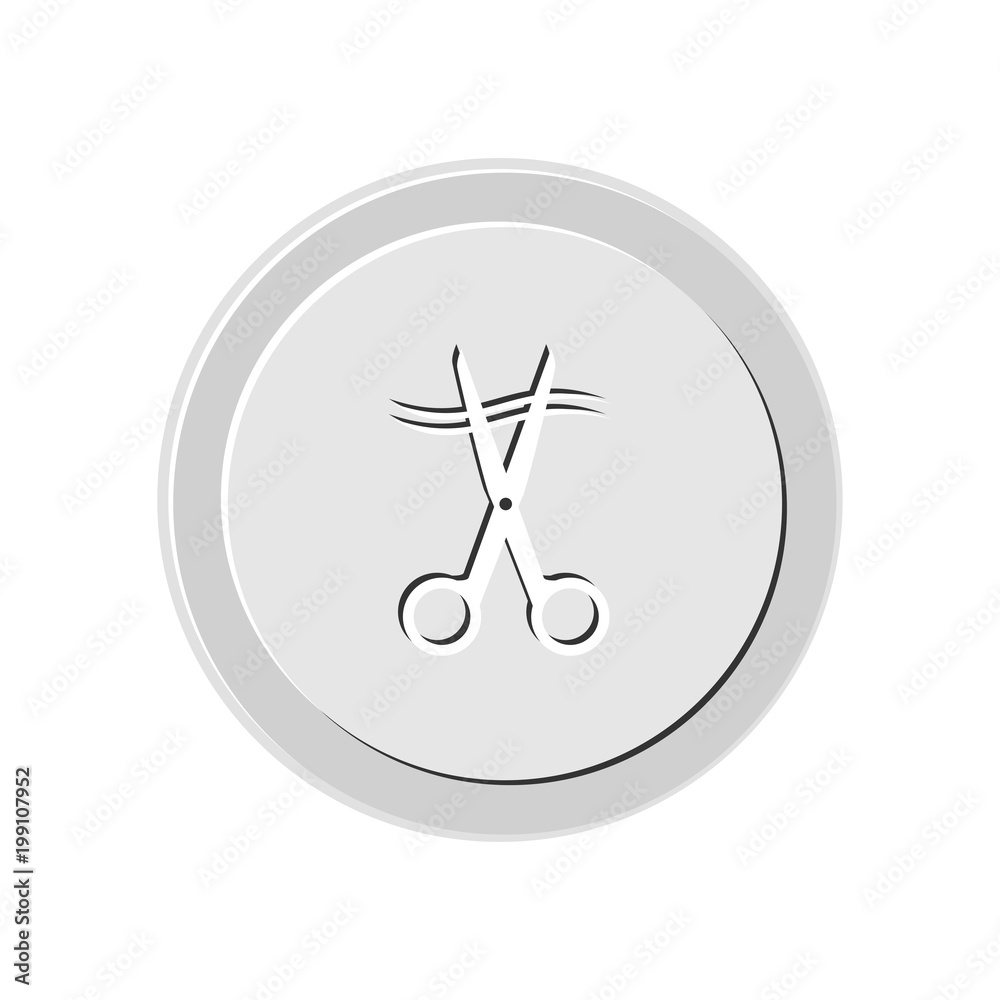 Scissors icon. Vector Illustration Scissors icon. Vector Illustration