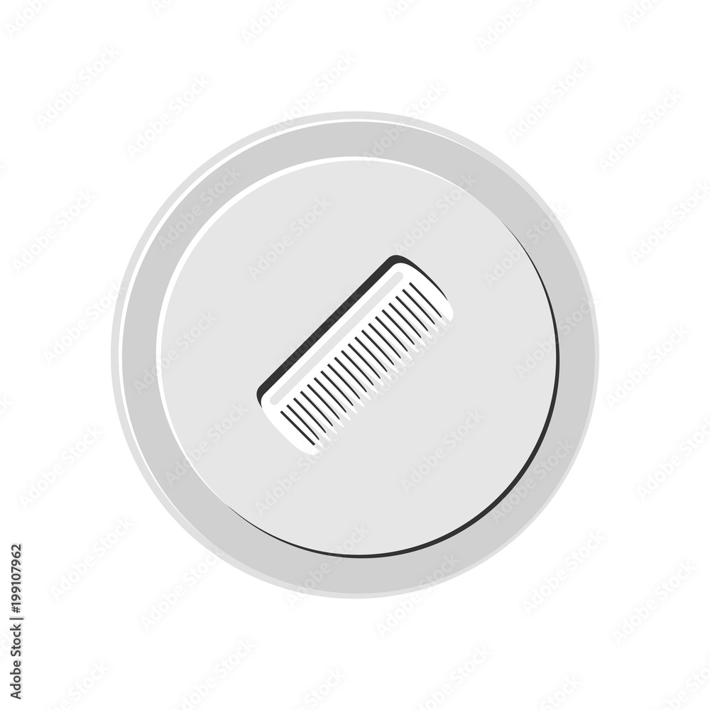 Hairbrush icon. Vector Illustration Hairbrush icon. Vector Illustration