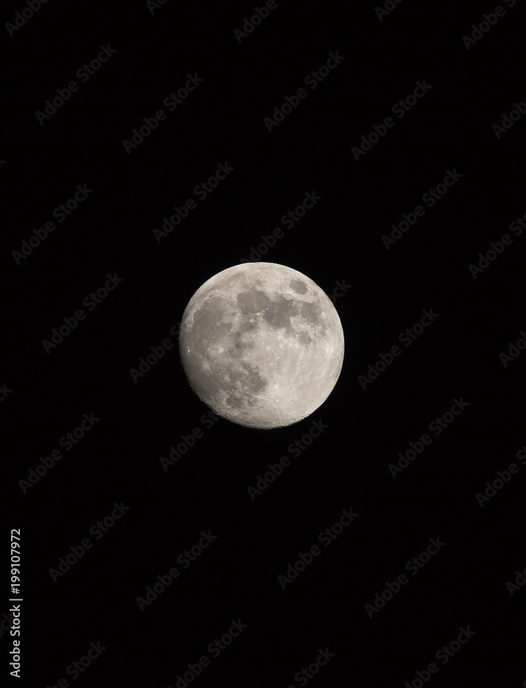 Waxing Gibbous Moon in Portrait Waxing Gibbous Moon in Portrait