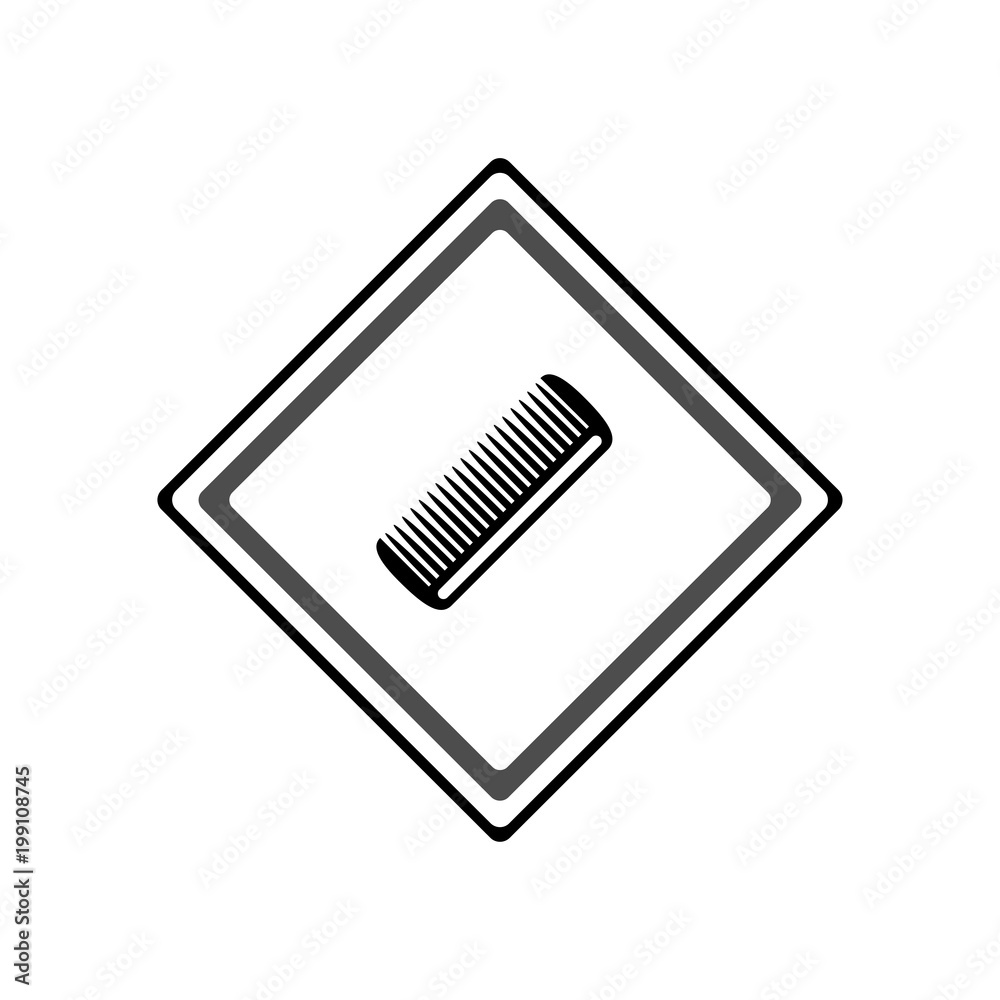 Hairbrush icon. Vector Illustration Hairbrush icon. Vector Illustration