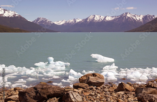 The Argentino Lake in Patagonia, Argentina photo