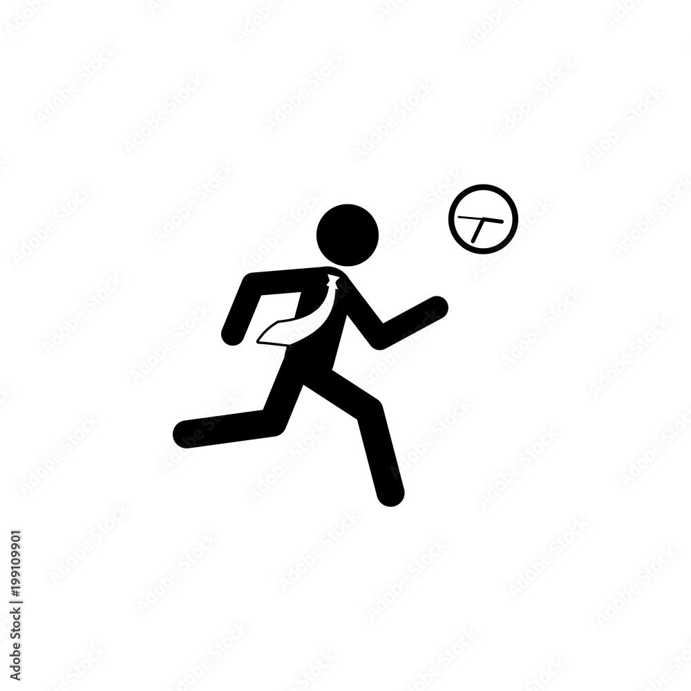 business man in a hurry icon. Element of time managment illustration. Premium quality graphic design icon. Signs and symbols collection icon for websites, web design, mobile app business man in a hurry icon. Element of time managment illustration. Premium quality graphic design icon. Signs and symbols collection icon for websites, web design, mobile app