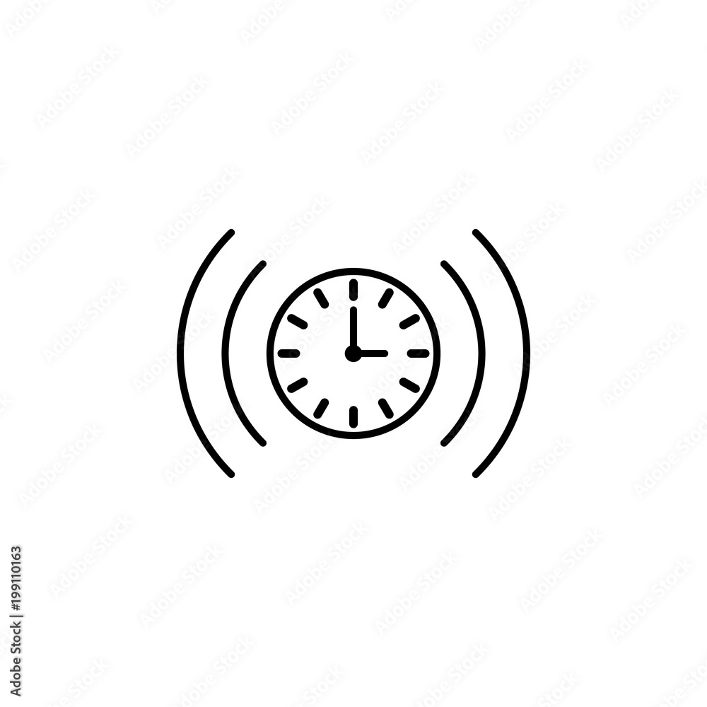 sound from the clock icon. Element of time managment illustration. Premium quality graphic design icon. Signs and symbols collection icon for websites, web design, mobile app sound from the clock icon. Element of time managment illustration. Premium quality graphic design icon. Signs and symbols collection icon for websites, web design, mobile app