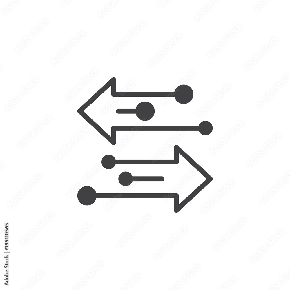 Transfer arrows vector icon. filled flat sign for mobile concept and web design. Left right arrows simple solid icon. Symbol, logo illustration. Pixel perfect vector graphics Transfer arrows vector icon. filled flat sign for mobile concept and web design. Left right arrows simple solid icon. Symbol, logo illustration. Pixel perfect vector graphics