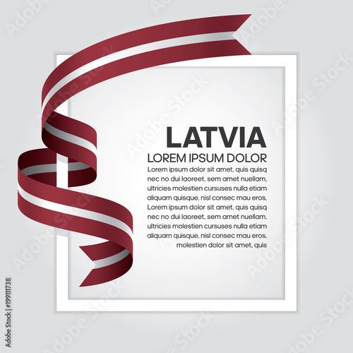 Bilde på lerret Latvia flag background