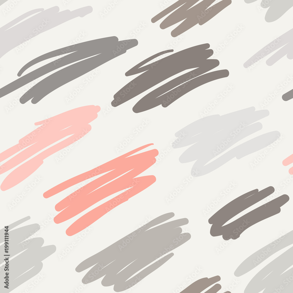 Pastel colored messy random zigzag lines and scrawls hand drawn vector seamless scribble pattern. Careless scratchy pen or pencil doodles. Repeated texture background in light pink & soft grey colors. Pastel colored messy random zigzag lines and scrawls hand drawn vector seamless scribble pattern. Careless scratchy pen or pencil doodles. Repeated texture background in light pink & soft grey colors.