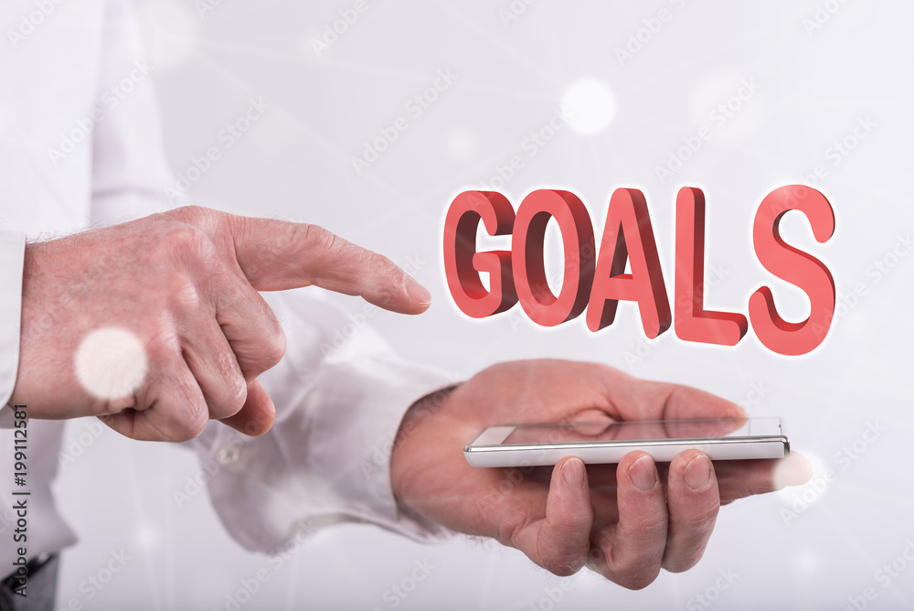 Obraz premium Concept of goals