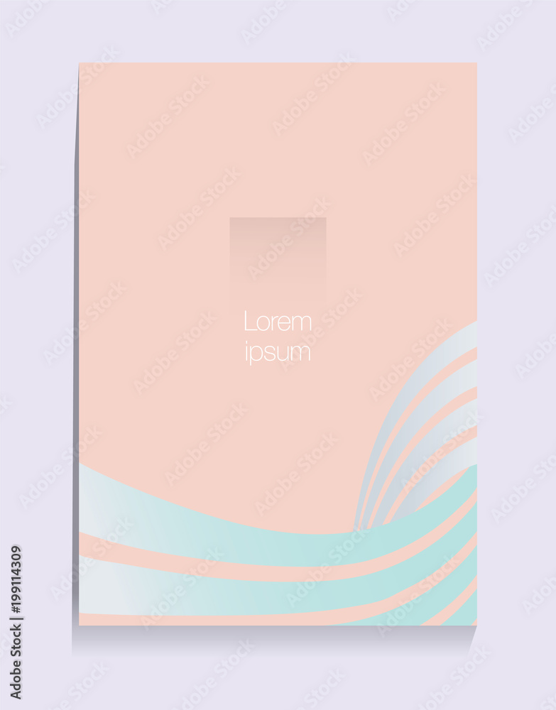 Fototapeta premium A4 template composition