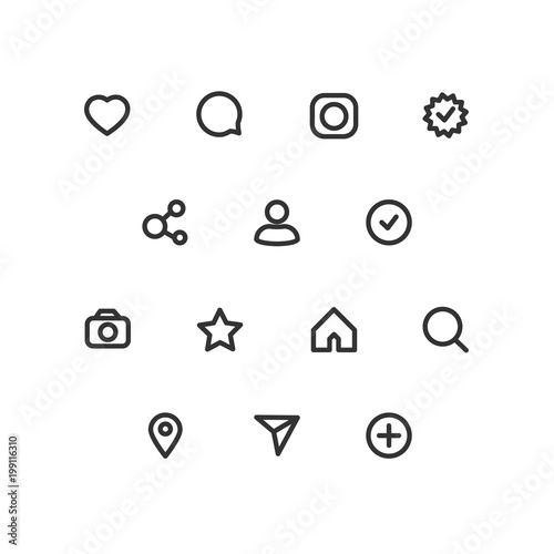Social network icons