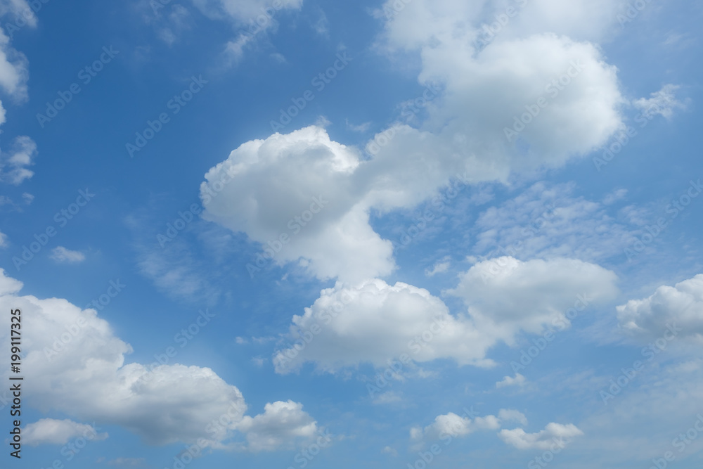 Fototapeta premium Tło błękitnego nieba