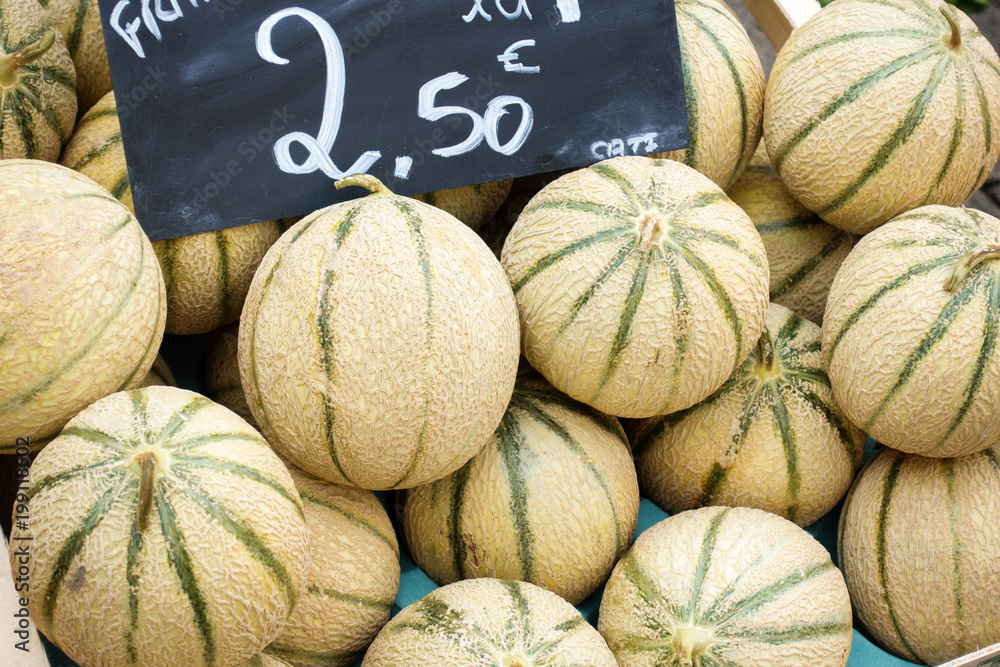 Cantaloupe melons for sale