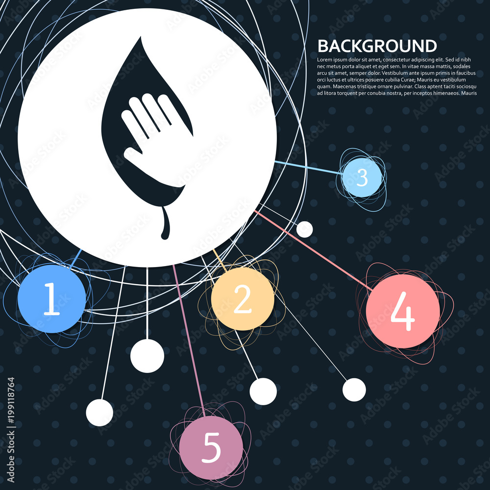 Obraz premium environmental protection icon with the background