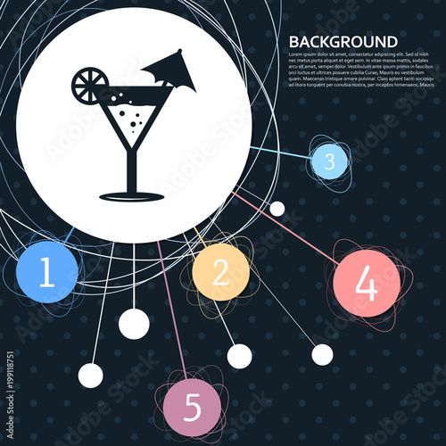 Cocktail party, martini icon with the background t
