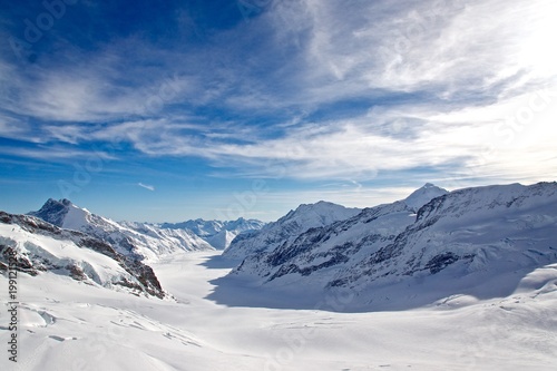 blue sky Jungfrau mountain © Tongik