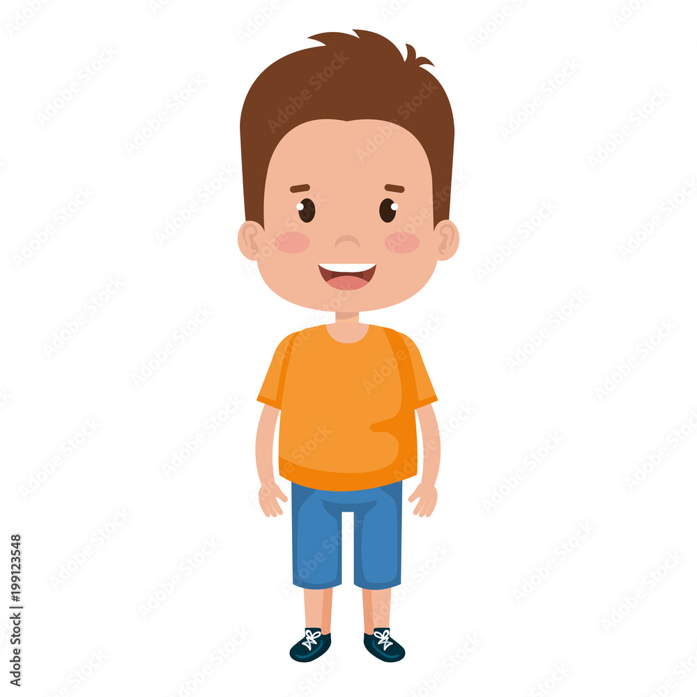 happy little boy character vector illustration design happy little boy character vector illustration design
