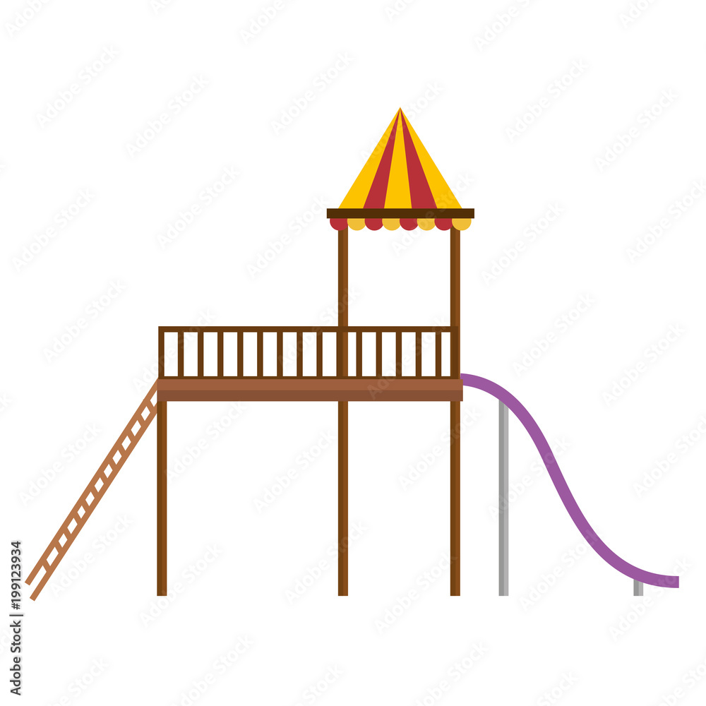 slide playground game for children vector illustration design slide playground game for children vector illustration design