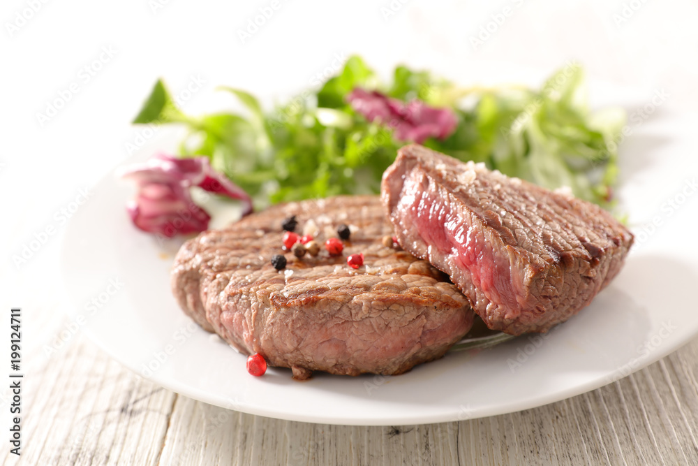 grilled beef steak