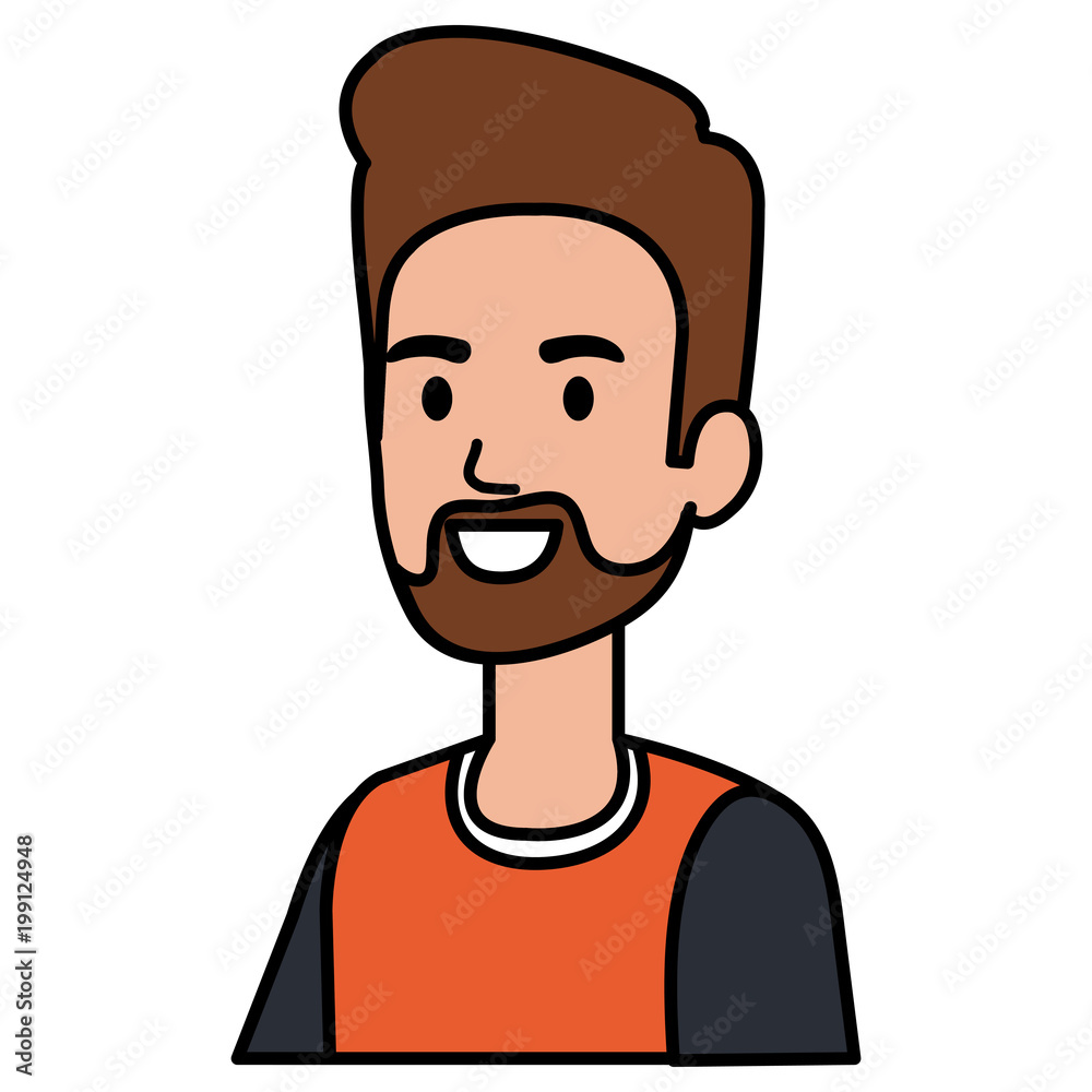 young man with beard avatar character vector illustration design young man with beard avatar character vector illustration design