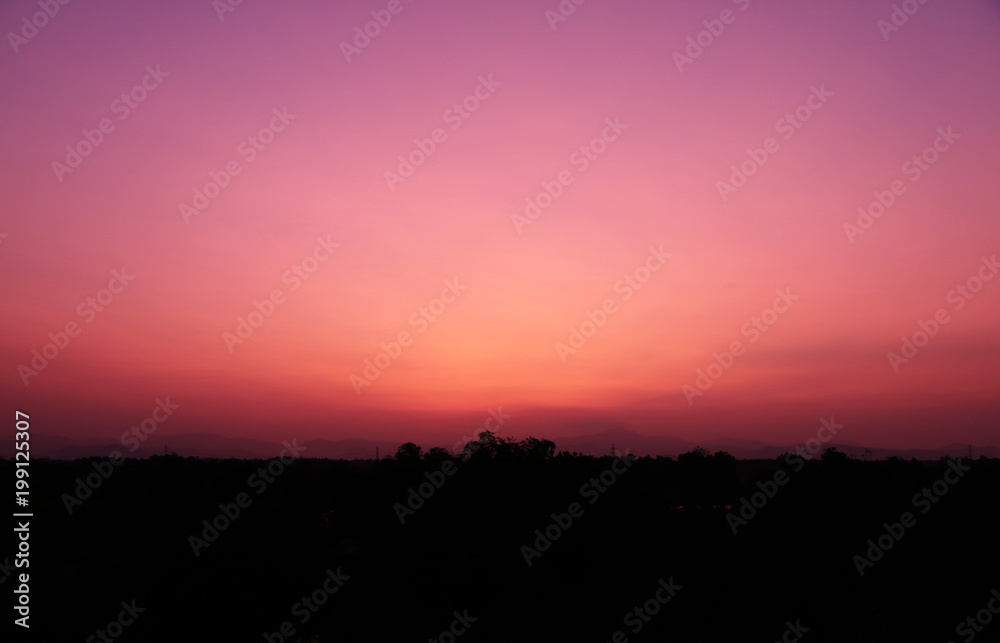 beautiful Ultra Violet purple Evening sky