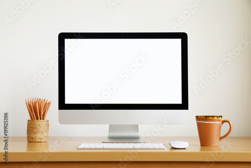 computer screen PC. for business on the table