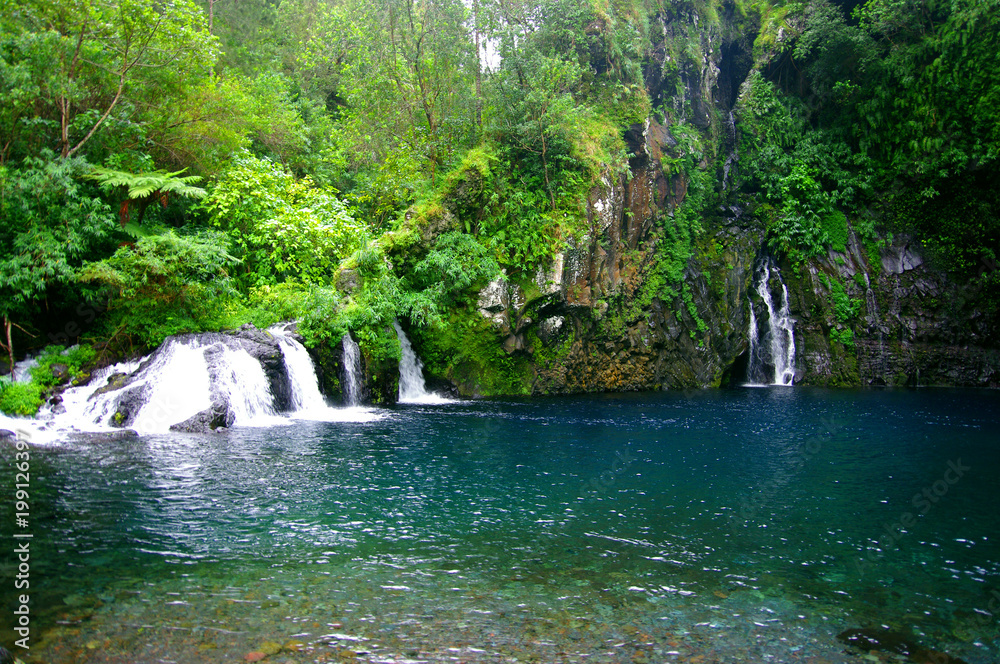 La Réunion Langevin, cascade du Trou Noir Stock Photo Adobe Stock