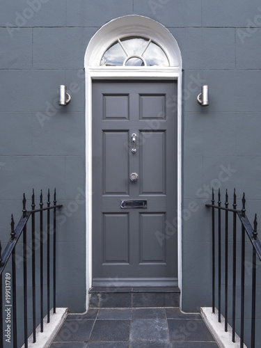 Traditional Door to 18th Century London Georgian Town House 