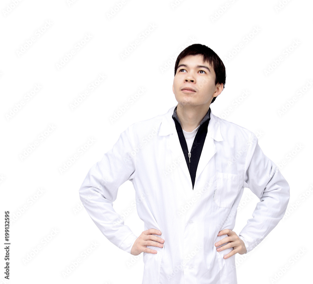 portrait of doctor therapist isolated on white background portrait of doctor therapist isolated on white background