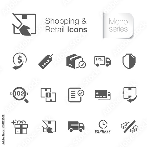 E-commerce & retail icons