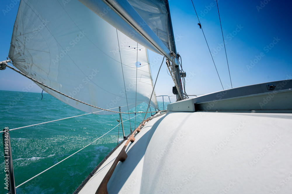 Fototapeta premium Sailboat and sea