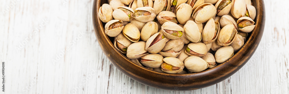 Sea Salt Roasted Pistachios. Selective focus. Sea Salt Roasted Pistachios. Selective focus.