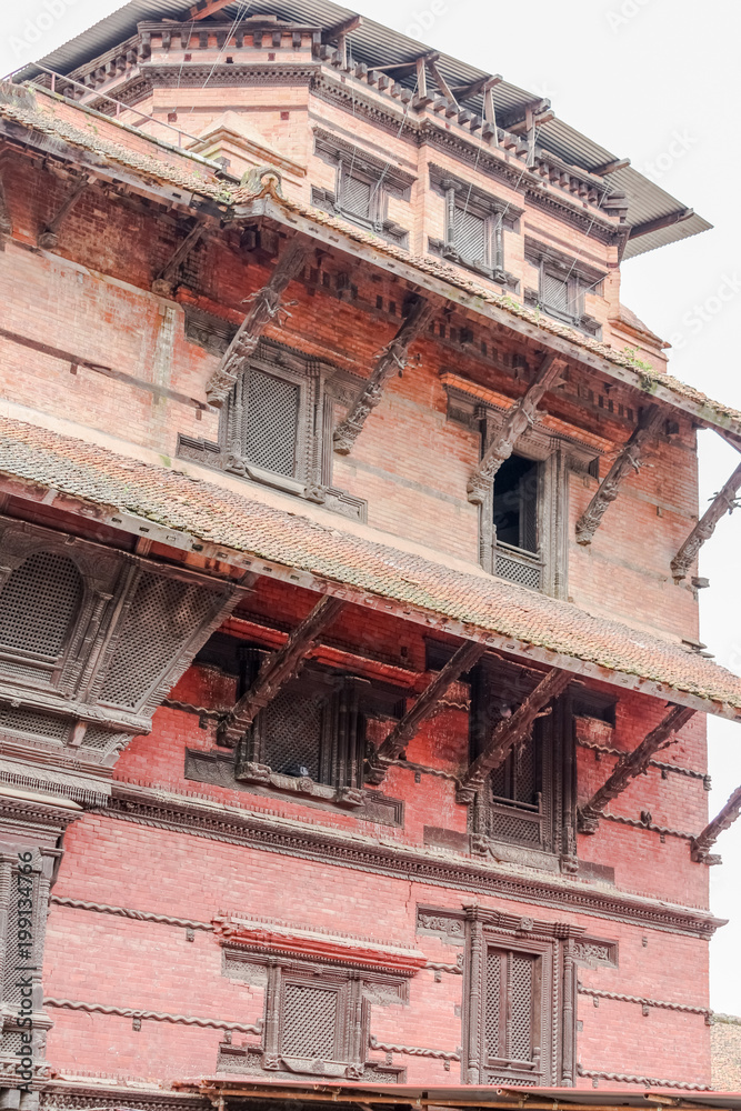 Building detail in Patan Durbar Square Kathmandu, Nepal