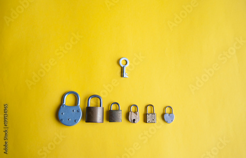 one key and 6 locks