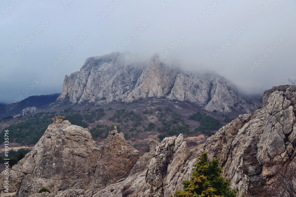 Fototapeta premium Mountainous rocky landscape