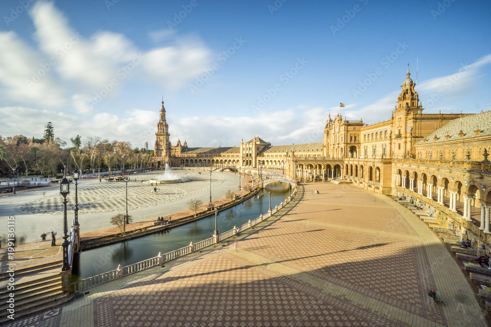 Spain Square or Plaza de Espana, Seville, Andalusia, Spain