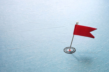 pin target red flag