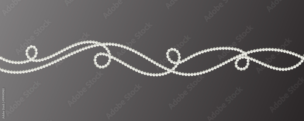 Poster Abstract vector background with beautiful 3D shiny natural white ...