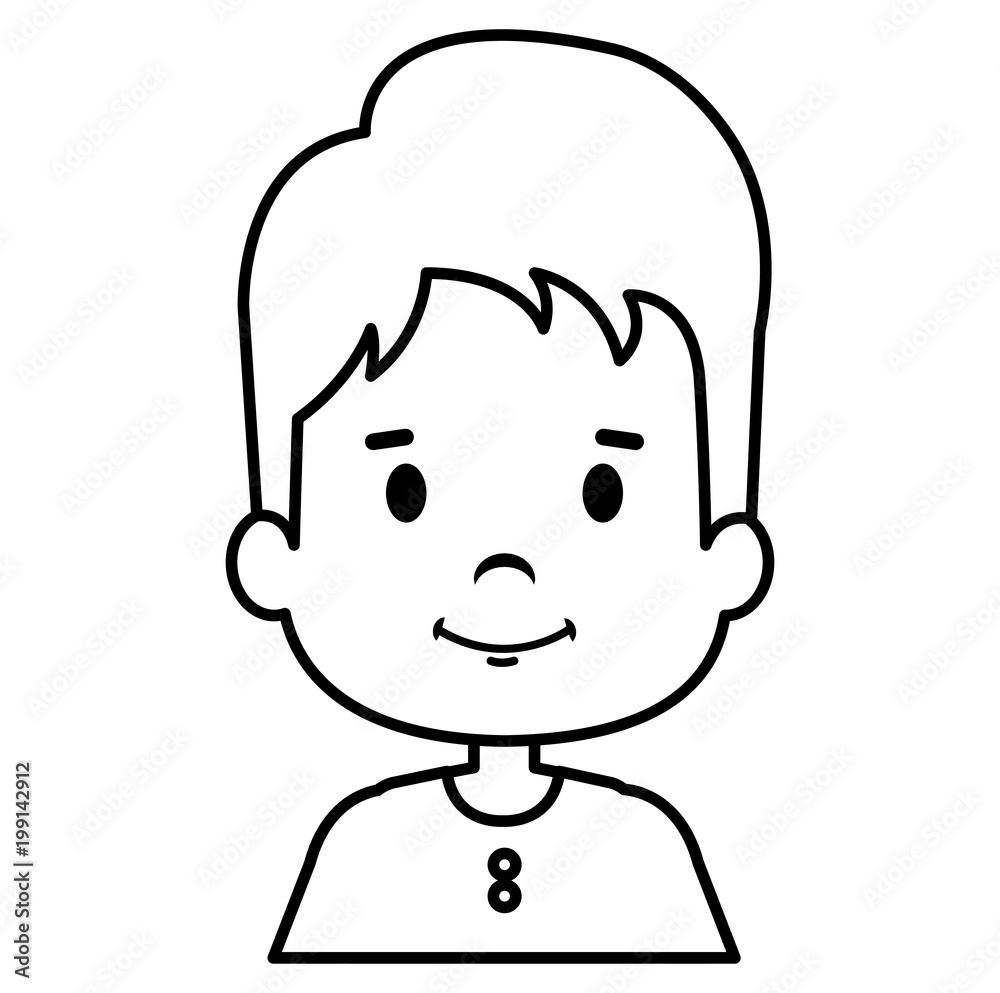 happy little boy character vector illustration design happy little boy character vector illustration design