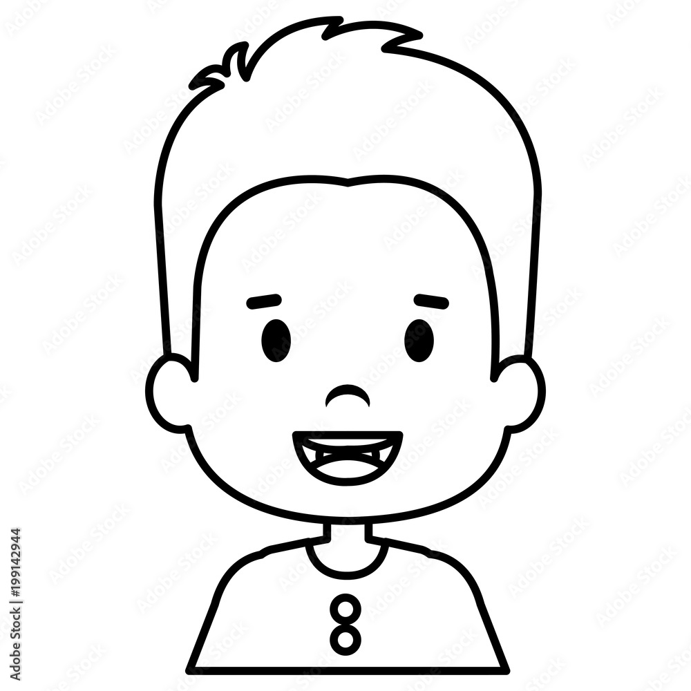 happy little boy character vector illustration design happy little boy character vector illustration design