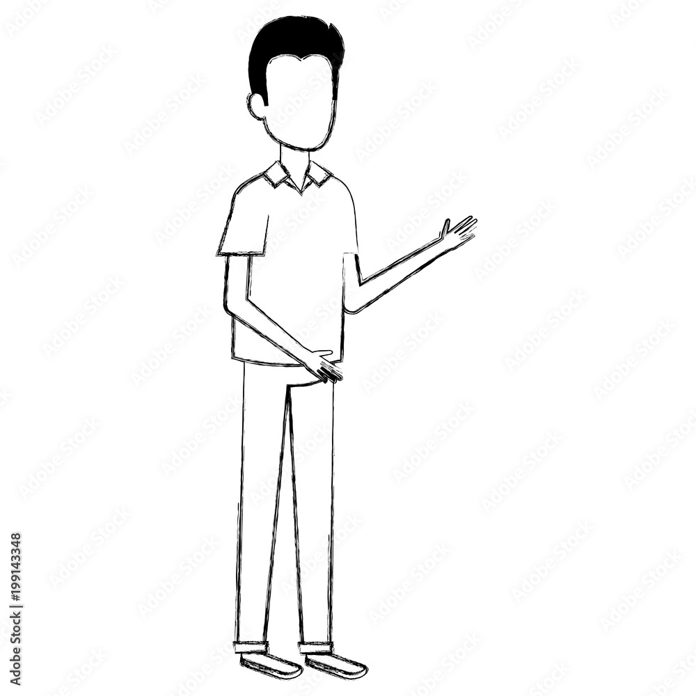 young man avatar character vector illustration design young man avatar character vector illustration design