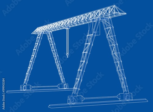 Gantry crane blueprint
