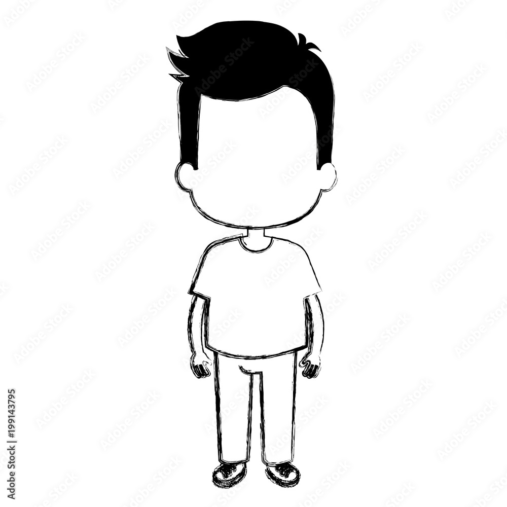 happy little boy character vector illustration design happy little boy character vector illustration design