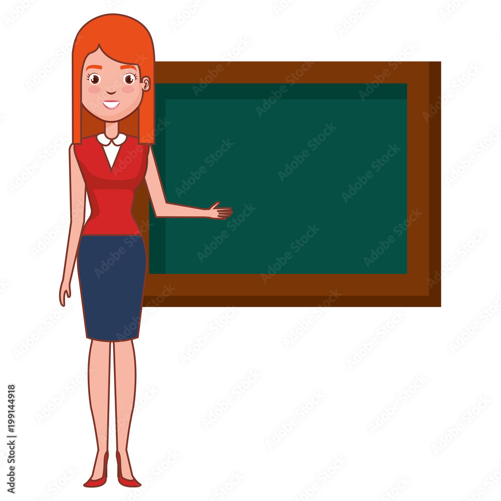 teacher with chalkboard character vector illustration design teacher with chalkboard character vector illustration design