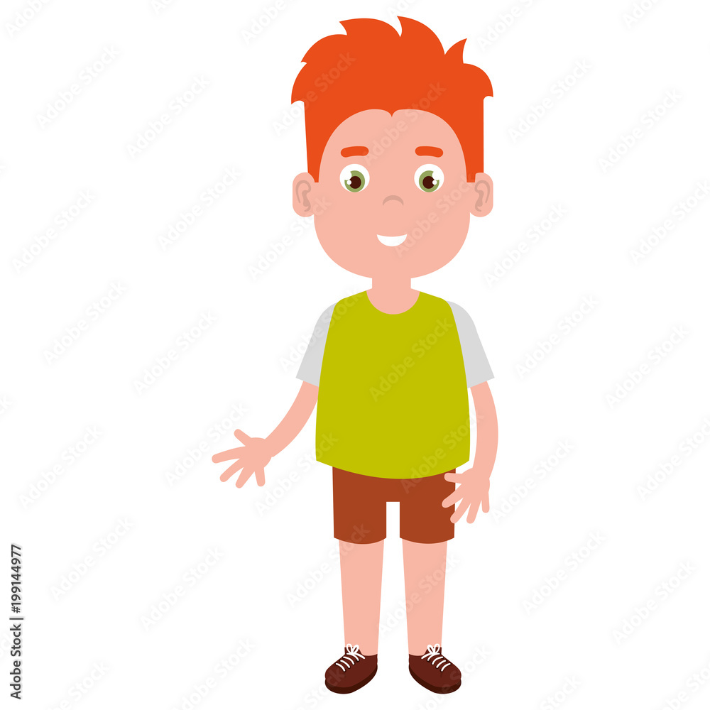 happy little boy character vector illustration design happy little boy character vector illustration design