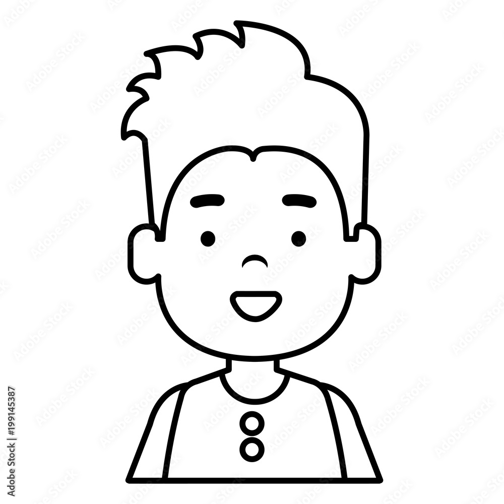 happy little boy character vector illustration design happy little boy character vector illustration design
