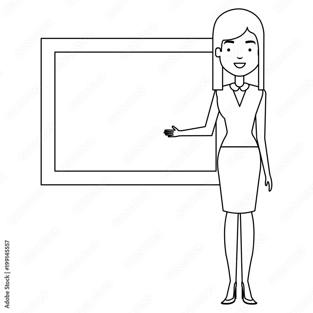 teacher with chalkboard character vector illustration design teacher with chalkboard character vector illustration design