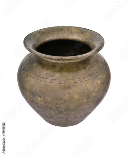 Vintage bronze pot